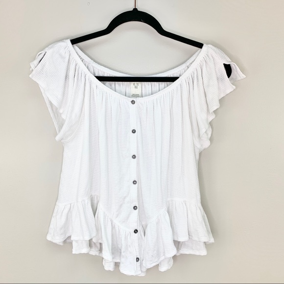 Free People Mint Julep Tee White Size M - Picture 3 of 8